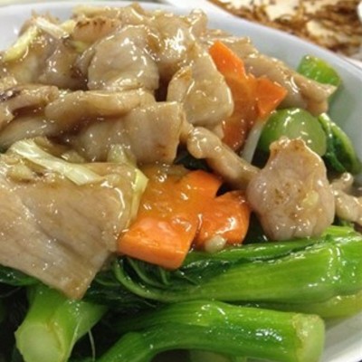 時菜炒肉片 - 尖沙咀分店